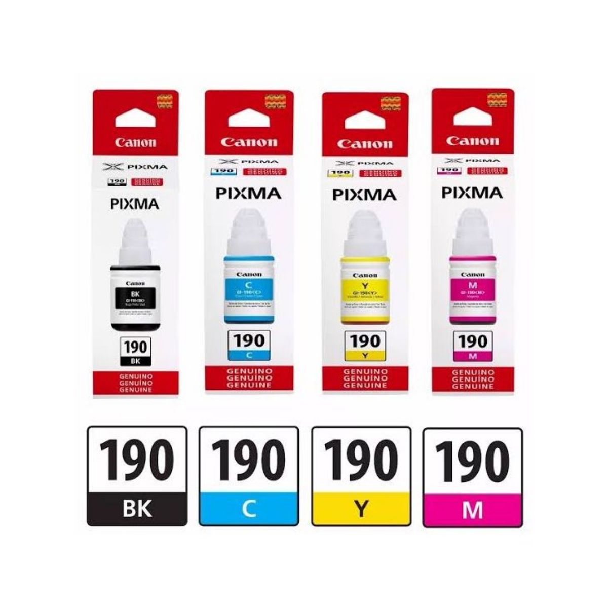 CANON - KIT DE 4 TINTAS CANON GI 190