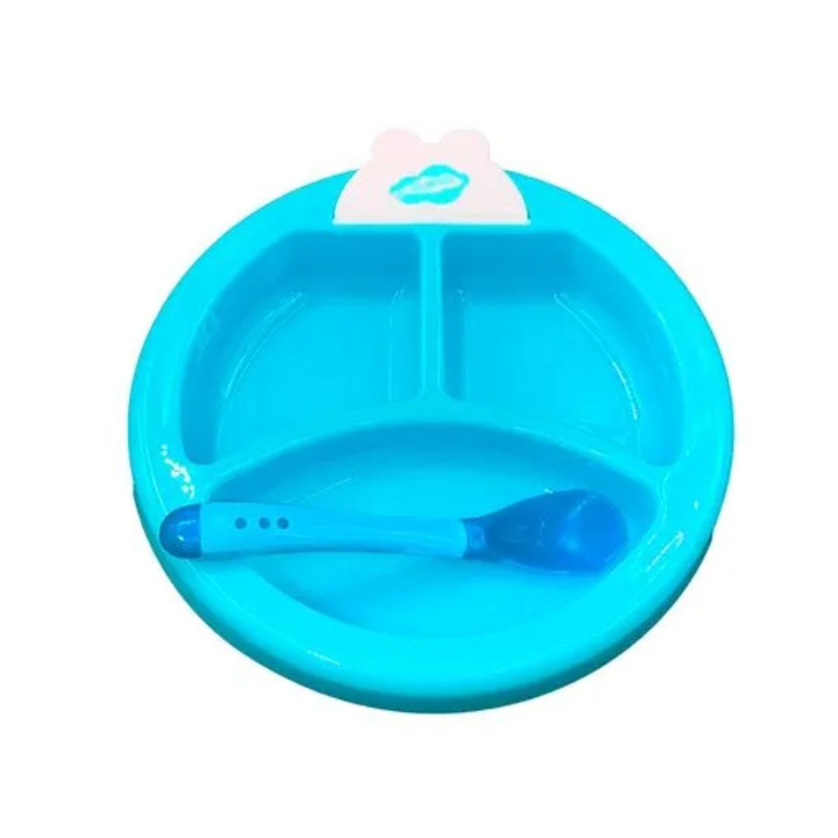 GENERICO - Plato Térmico Antiderrame Para Bebés Celeste