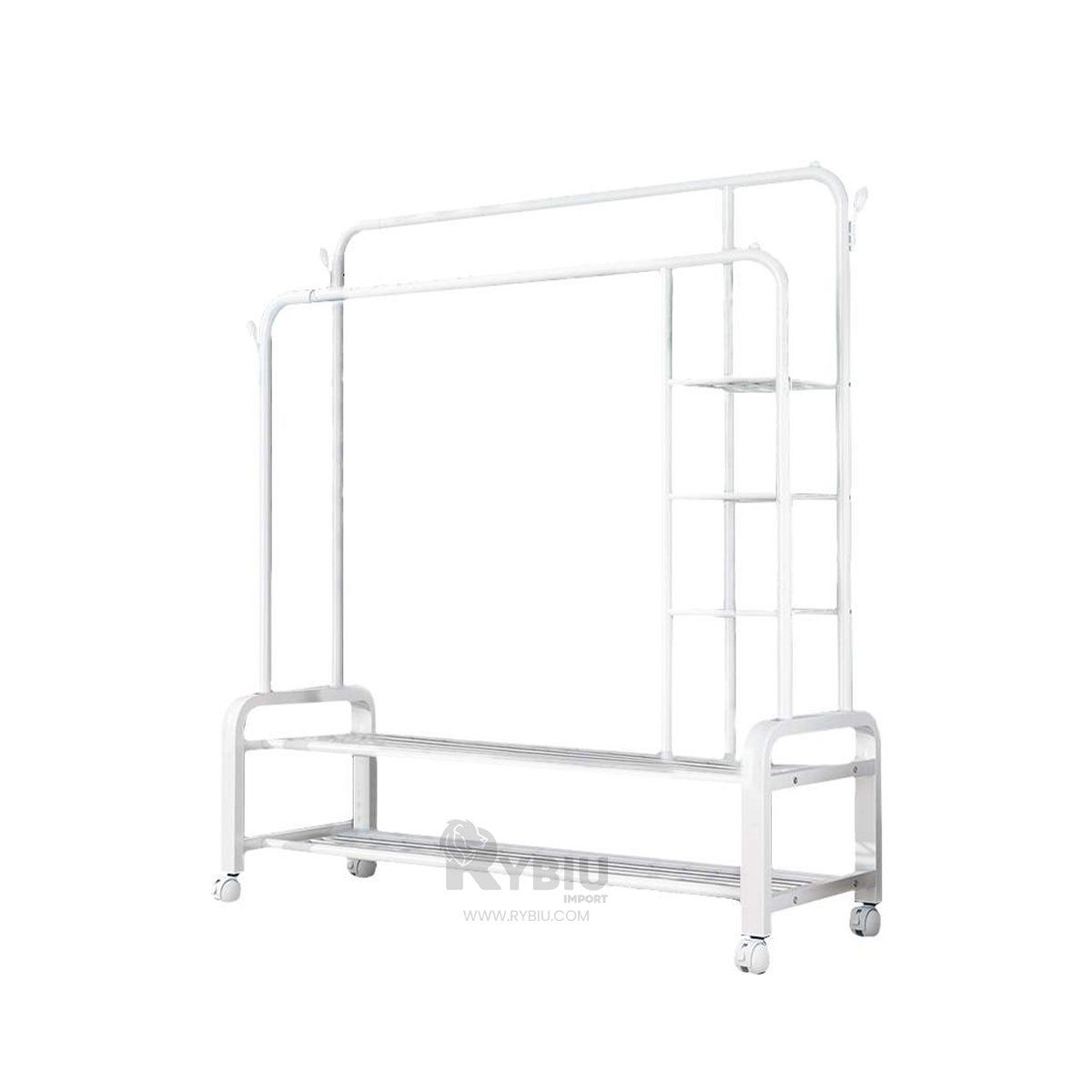 RYBIU IMPORT - Organizador Doble Util para Ropa en Blanco Y+Gift MiniAgenda