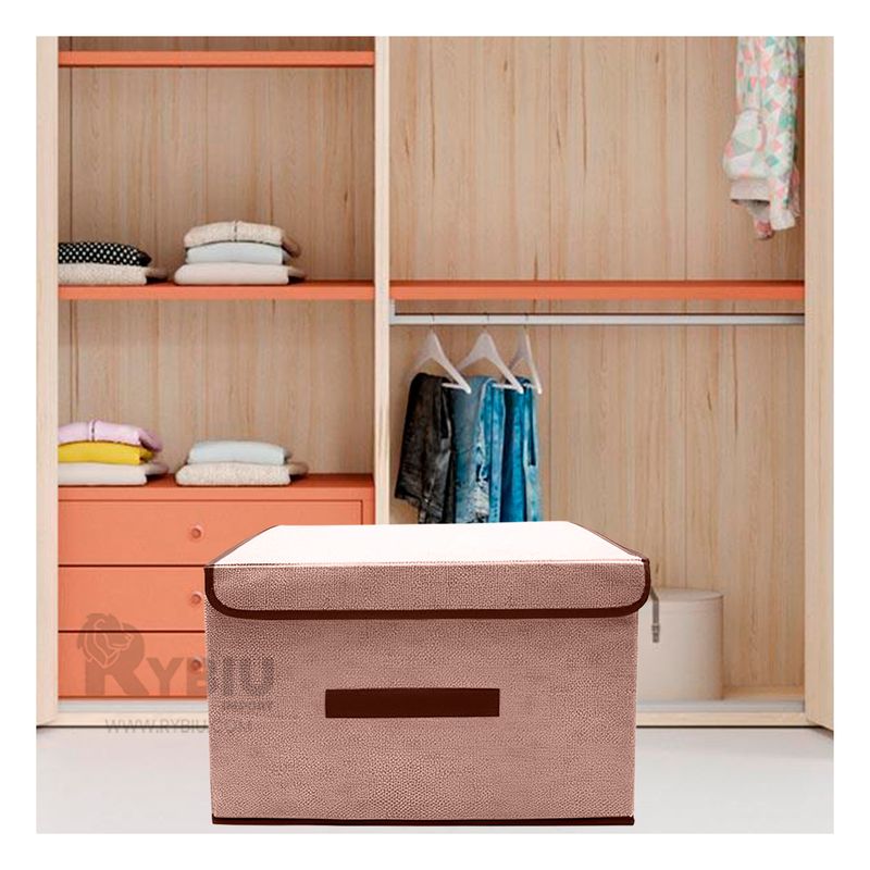 RYBIU IMPORT - Organizador Estetico de 36x24x23 Beige Y+Gift MiniAgenda