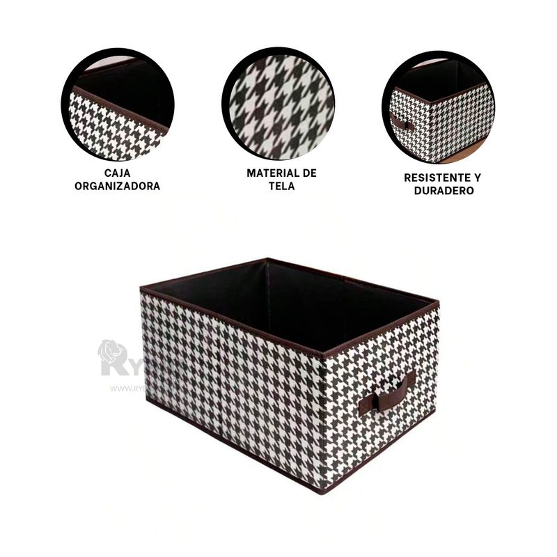 RYBIU IMPORT - Caja Perfecta para Lenceria 47x28x20 Marro Y+Papel de Regalo