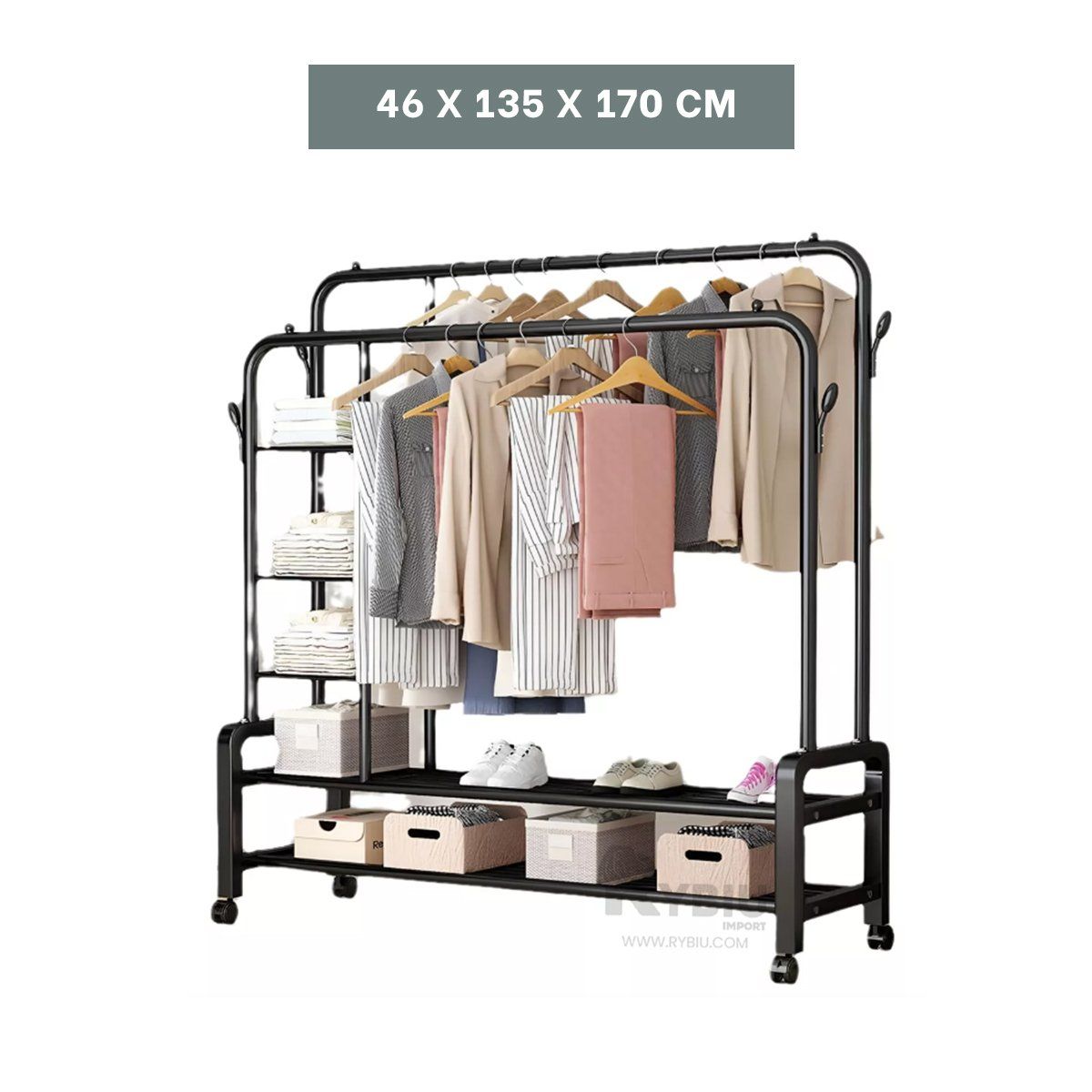 GENERICO - Organizador Optimo y Funcional en Tono Negro Y+Gift Stickers