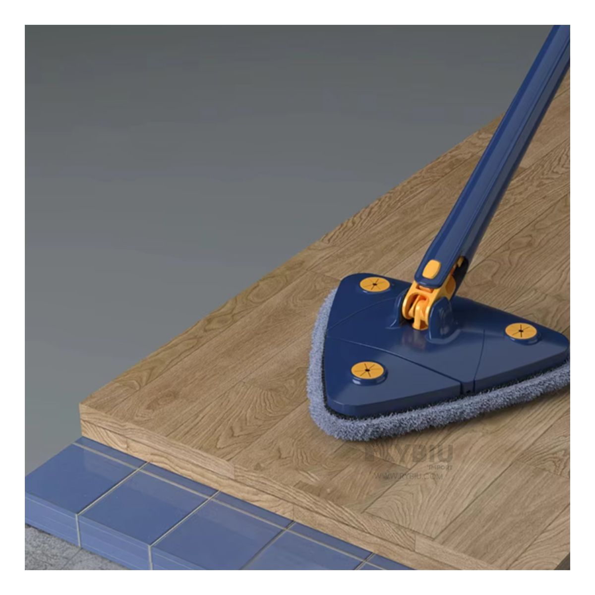 GENERICO - Fregona Util y Funcional de Tono Azul Y+Banderitas Adhesivas