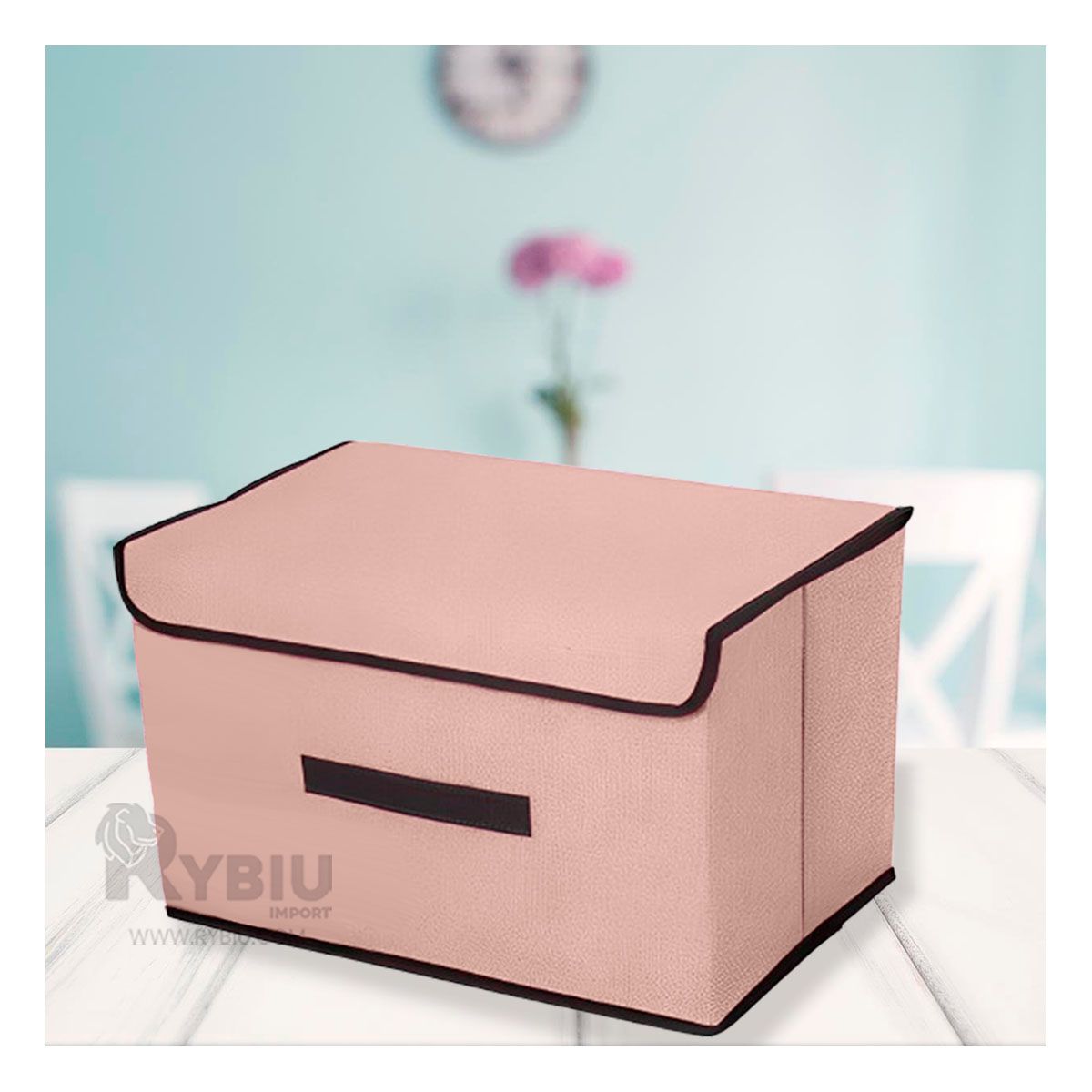 GENERICO - Caja Compacta y Util 36x24x23 Tono Beige Y+Papel de Regalo