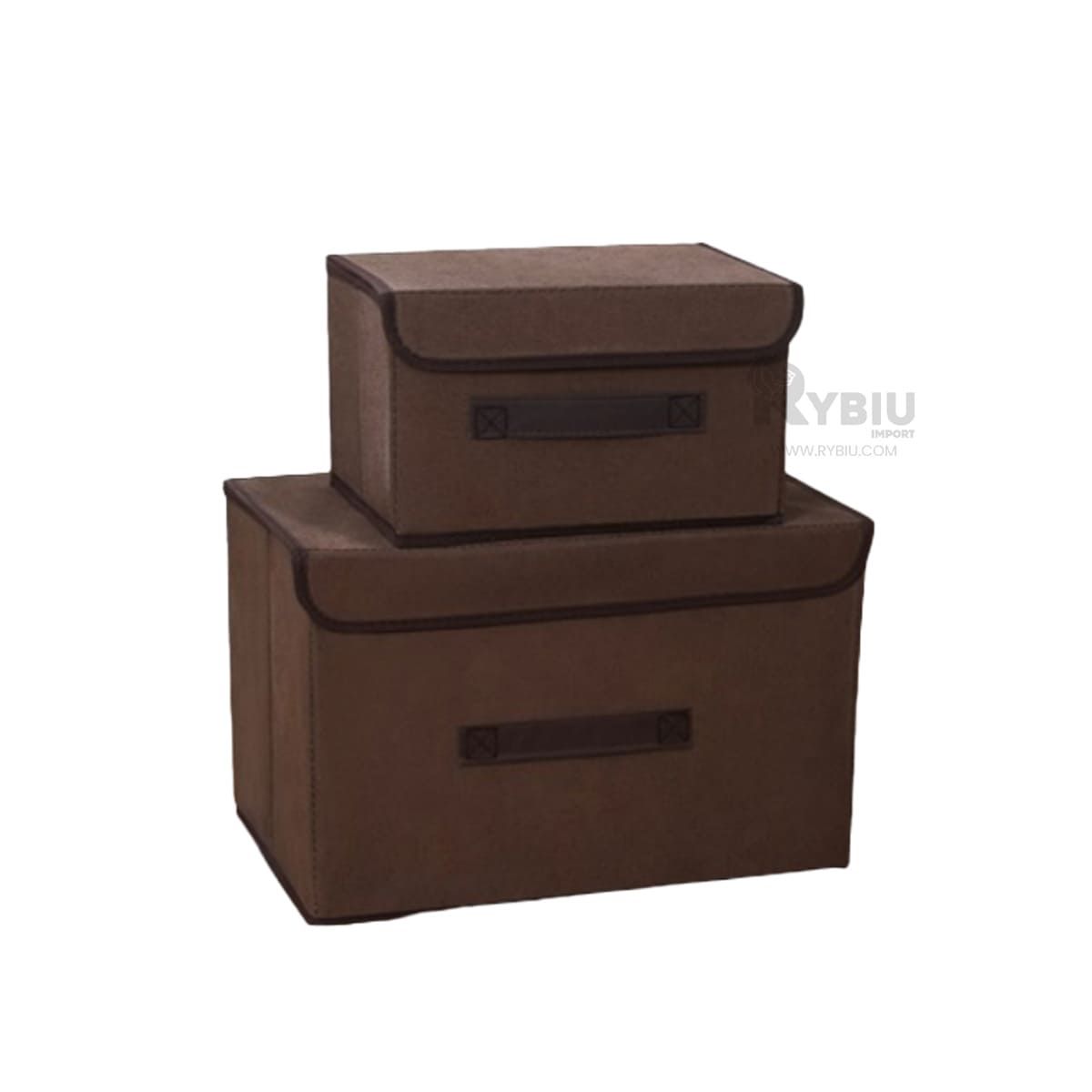 GENERICO - Cajon para Almacenar 25x19x16 en Marron Y+Regalo Agendita
