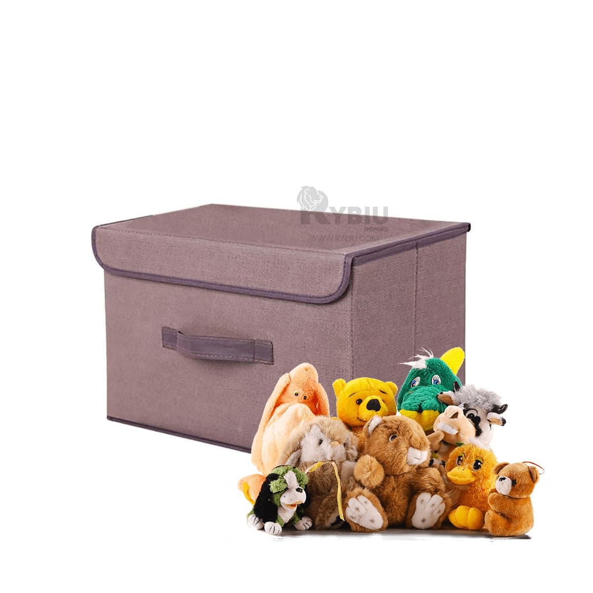 GENERICO - Cajon para Almacenar 25x19x16 en Marron Y+Regalo Agendita