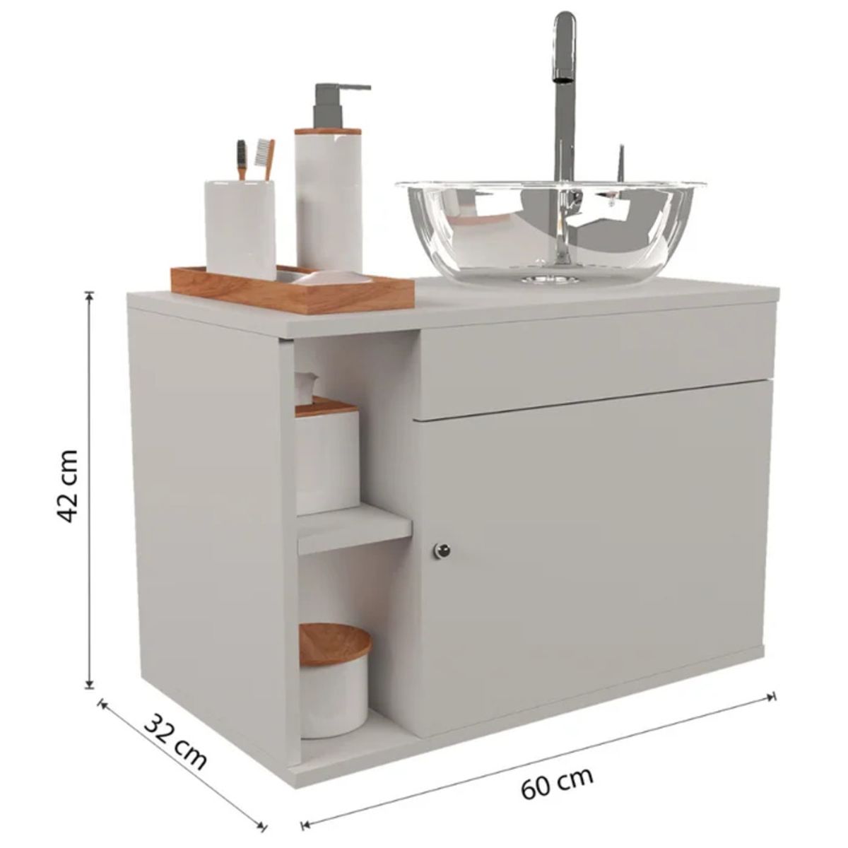 GENERICO - Mueble de Baño Sumi Blanco R&R MUEBLES
