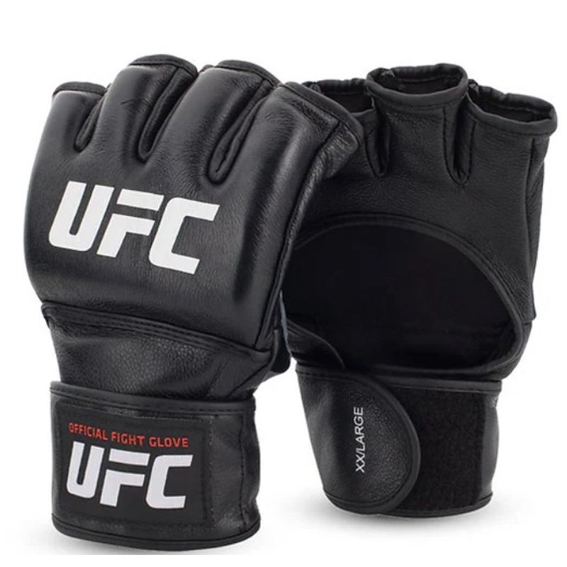 UFC - Guantes de MMA UFC Pro Negro - 100% Cuero - L