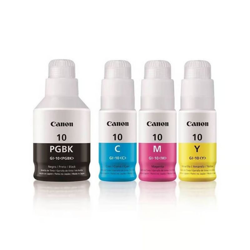 CANON - Kit de Tintas Canon GI-10 cmybk g5010 g6010 g7010 GI-10 original