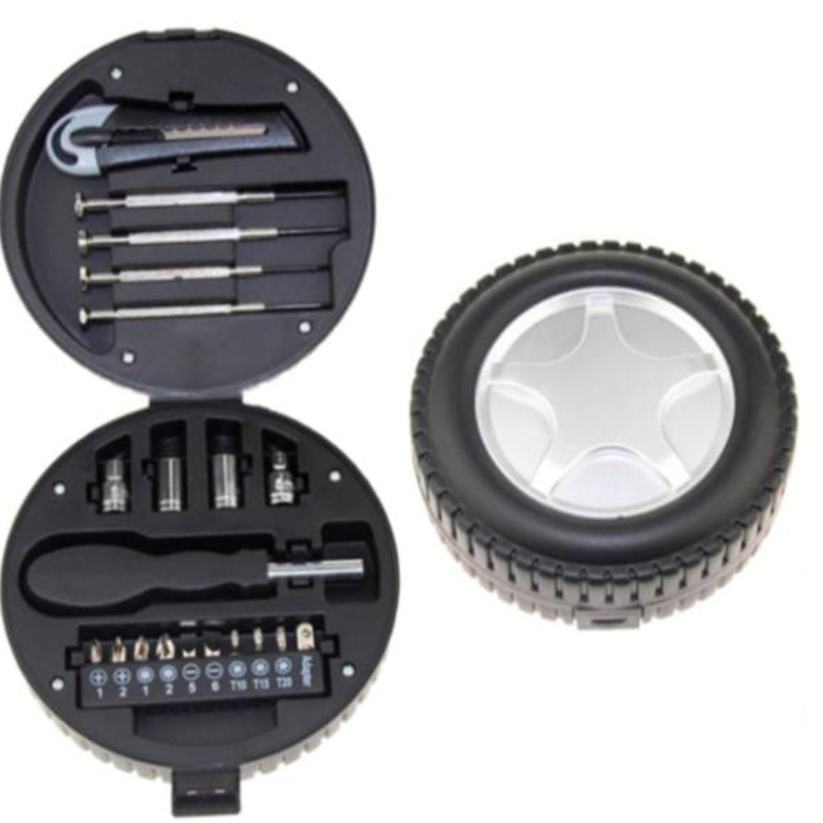 GENERICO - Juego de herramientas con forma de neumático