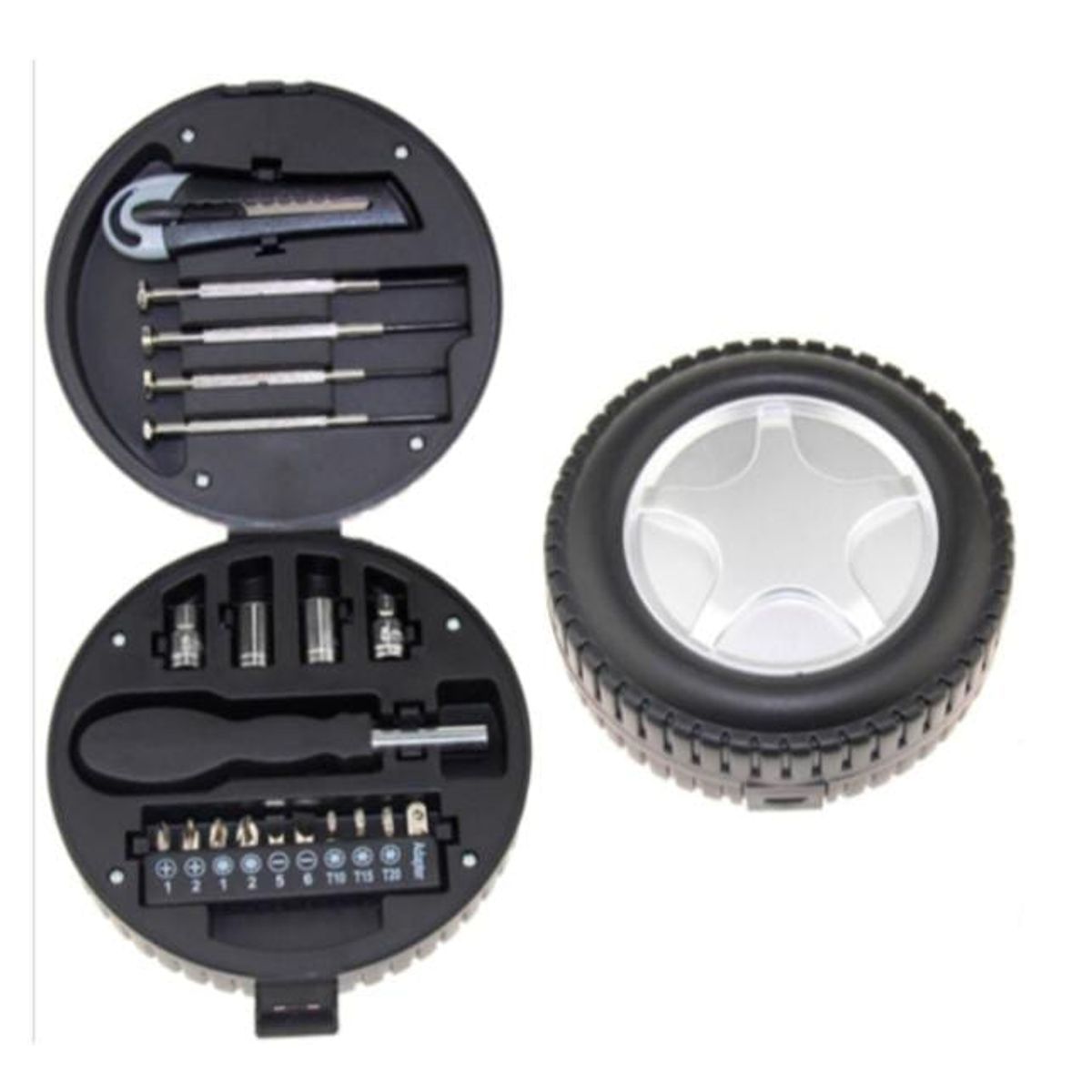 GENERICO - Juego de herramientas con forma de neumático