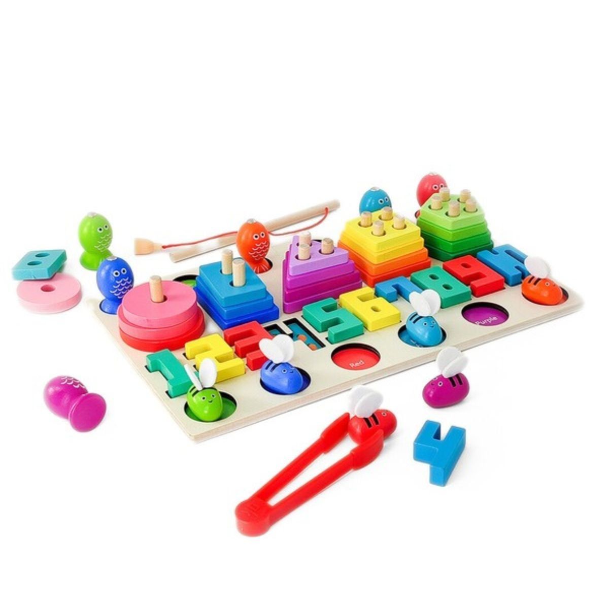 GENERICO - Tablero Didáctico Montessori Seriación Pesca