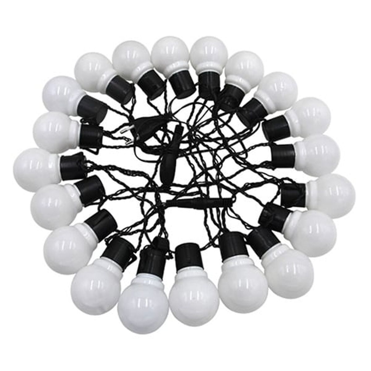 GENERICO - Cadena De Luces Focos Bombillas Led 5cm De Diametro Decoracion Fiesta