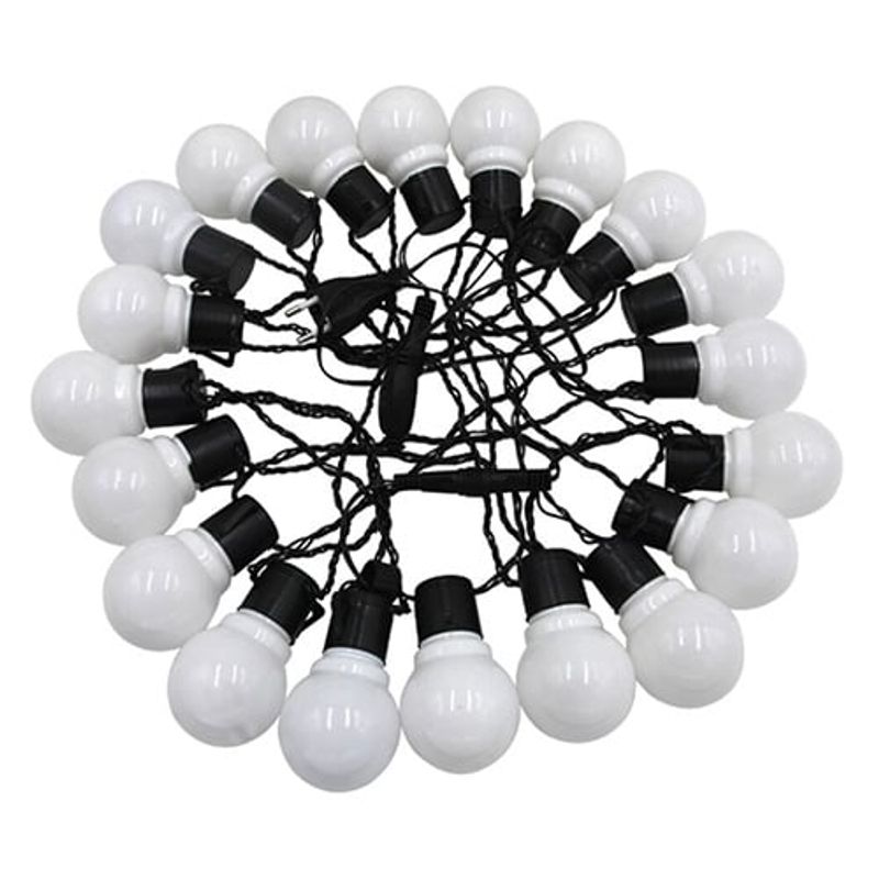 GENERICO - Cadena De Luces Focos Bombillas Led 5cm De Diametro Decoracion Fiesta