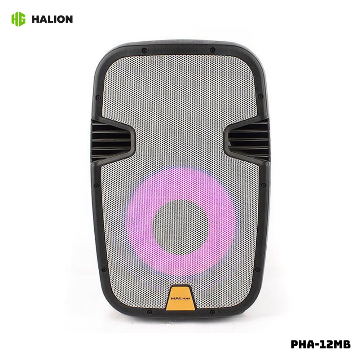 HALION - PARLANTE ACTIVO HALION 1500W 2UHF MIC BATERIA - PHA-12MB + TRIPODE