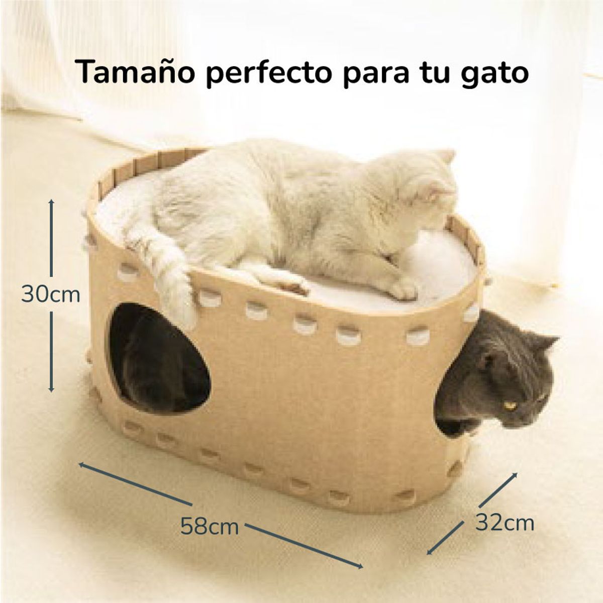 CAT OH - Rascador para gatos Magura Cat Cave beige
