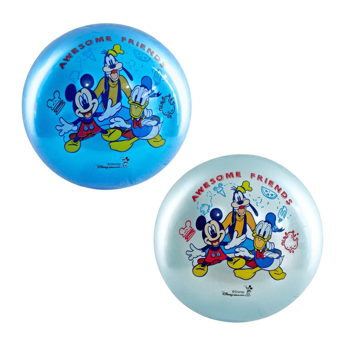 DISNEY - Pack x2 Pelotas Recreativas MICKEY AMIGOS niños