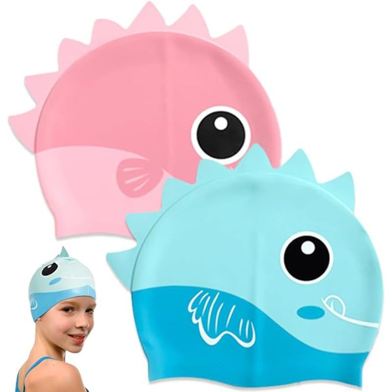 THE BABY SPOT - Gorro para Natación Niños - Celeste