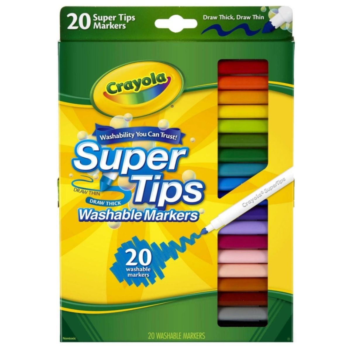 CRAYOLA DOUGH - Plumones Lettering Crayola SuperTips x 20 unds