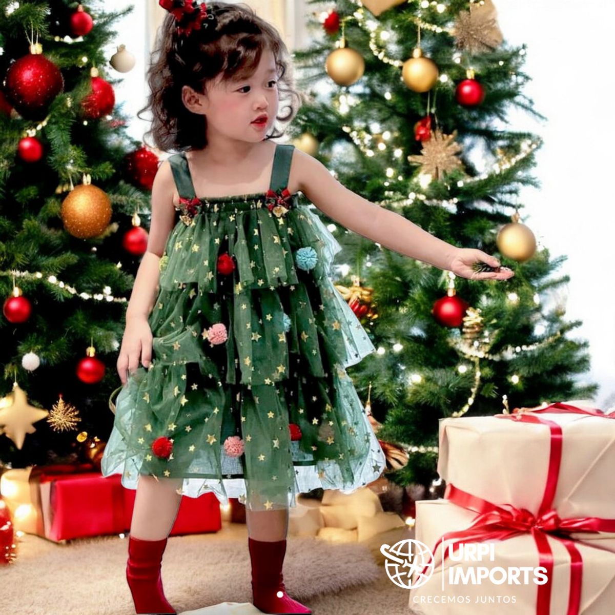 GENERICO - VESTIDO PARA BEBE NAVIDAD