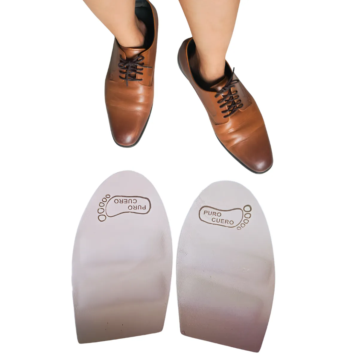 GENERICO - Relleno de calzado grande almohadilla de cuero badana
