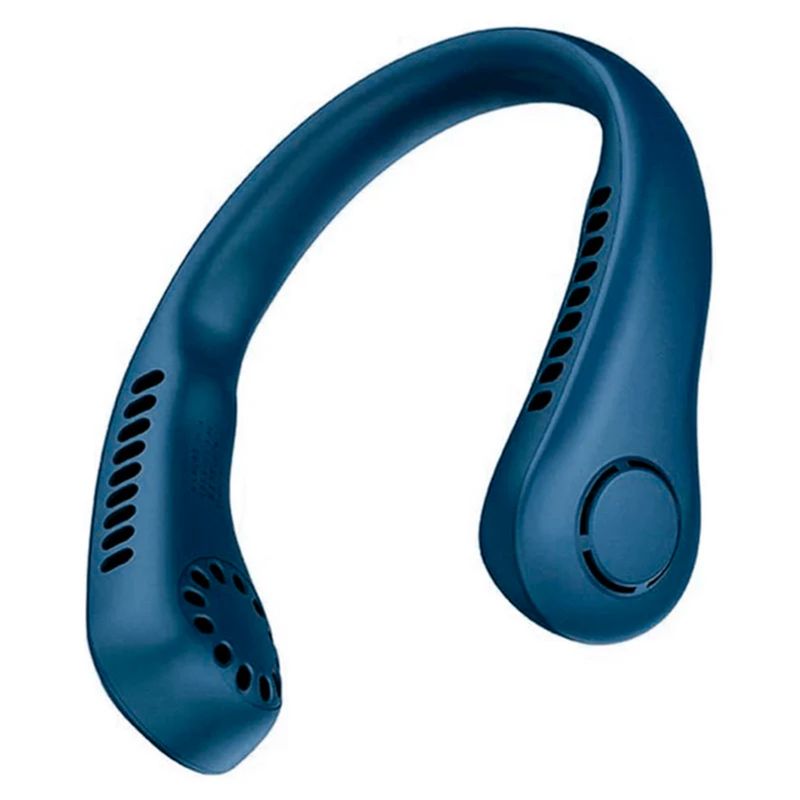 GENERICO - Ventilador de Cuello Portatil Recargable - Azul