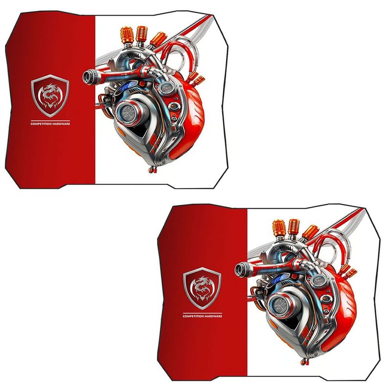 SIGMA - Set 2 Pad Mouse Sigma X37 Rojo y Blanco