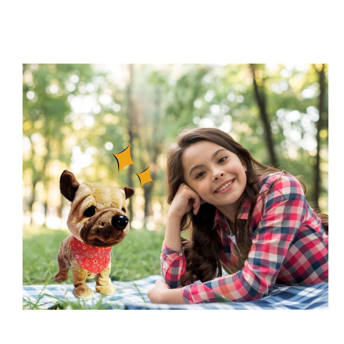 GENERICO - Perrito Robot Peluche Interactivo - Sensor Táctil y Sonido