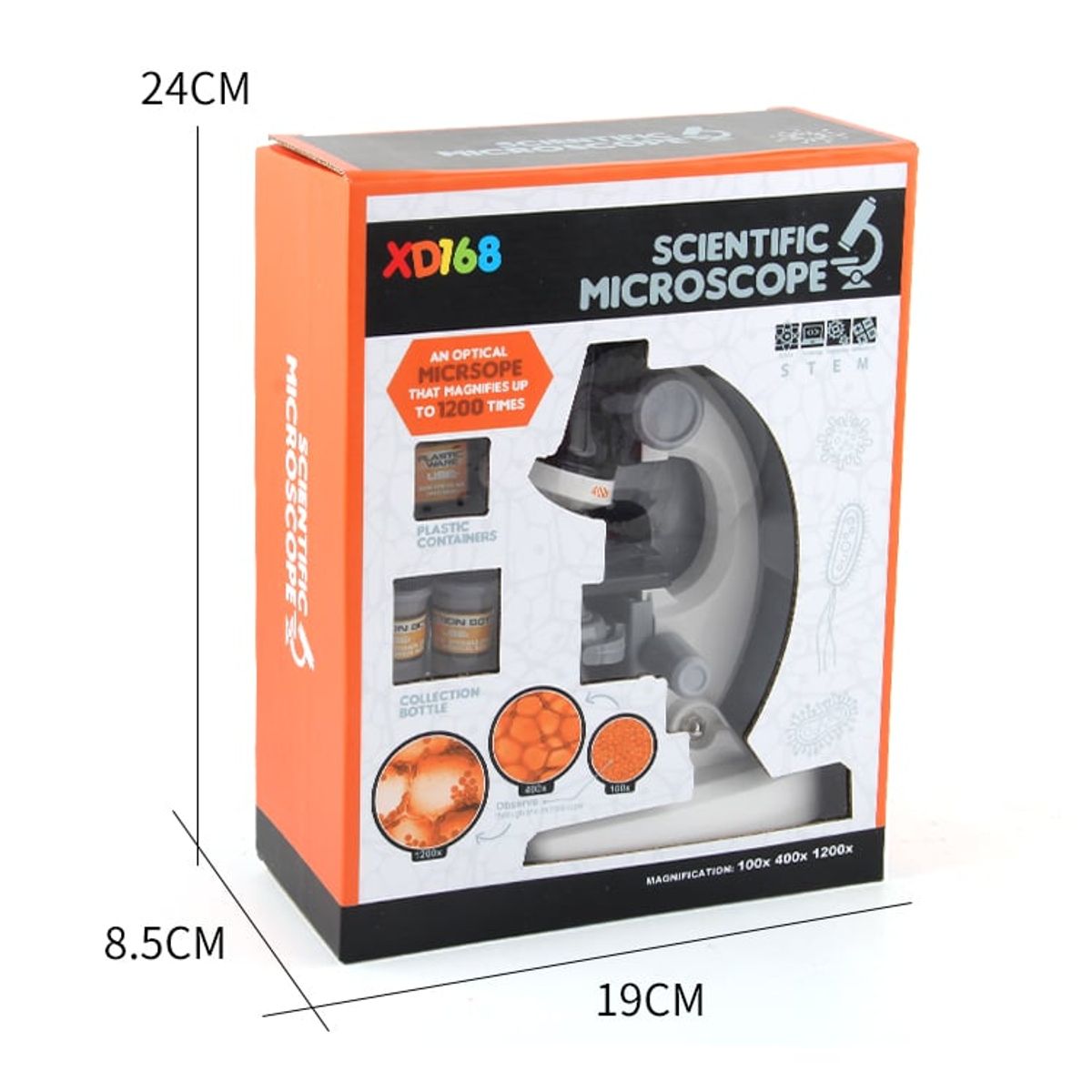 GENERICO - Microscopio Educativo Cientifico Niño Juguete -AZUL