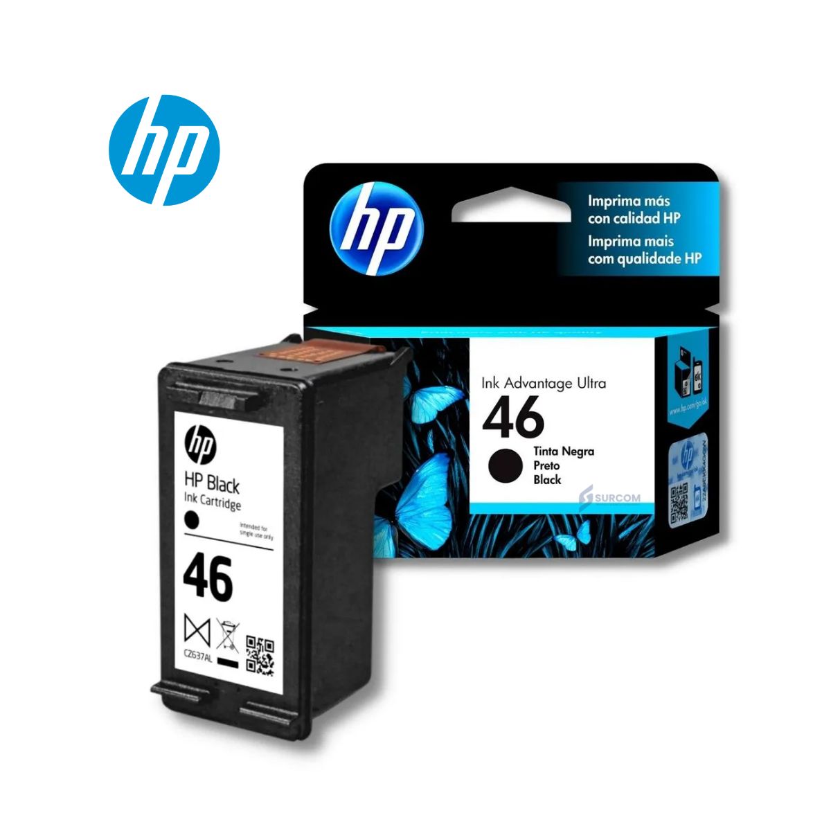 HP - Tinta Hp 46 Cz637al - Negro