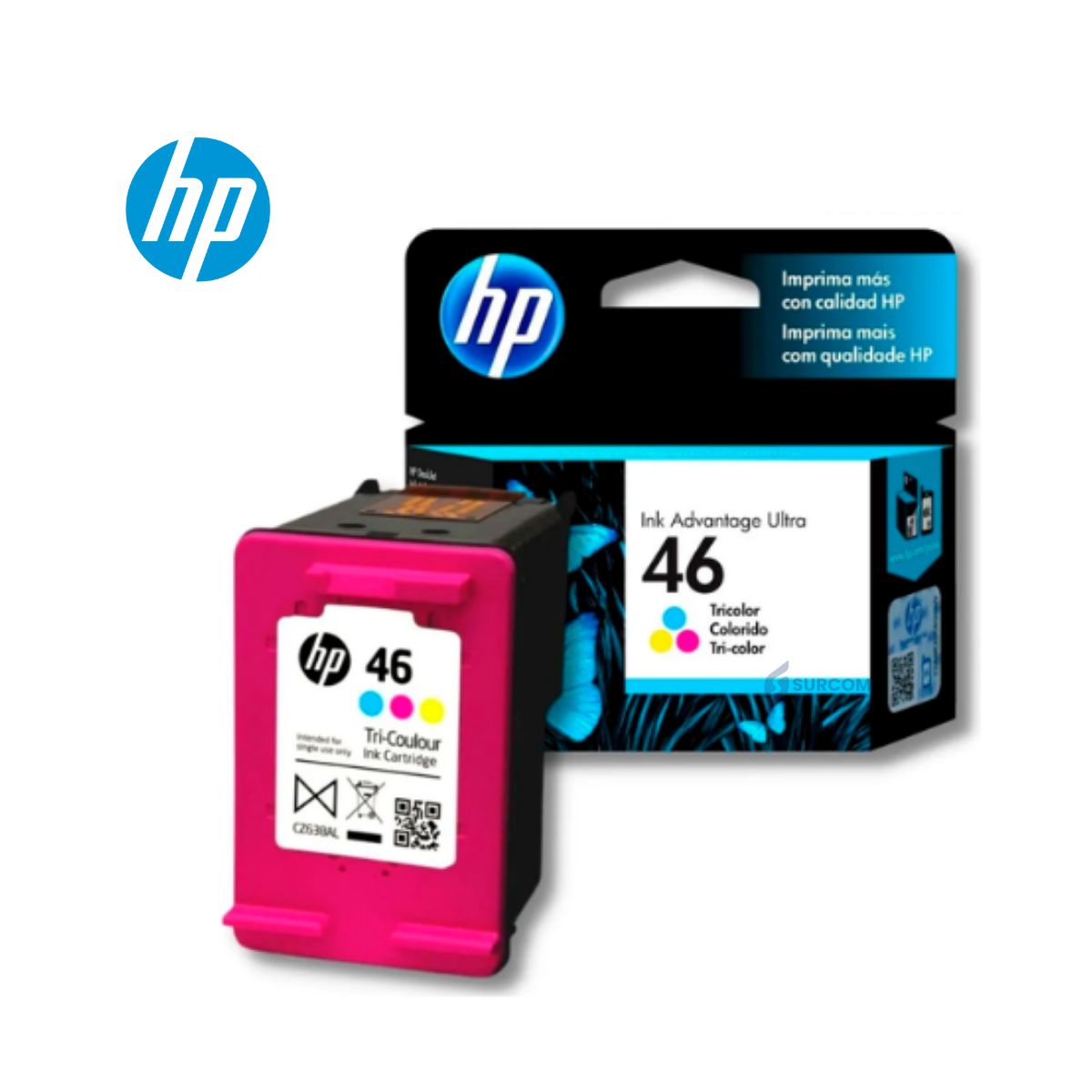 HP - TINTA HP 46 CZ638AL - TRICOLOR