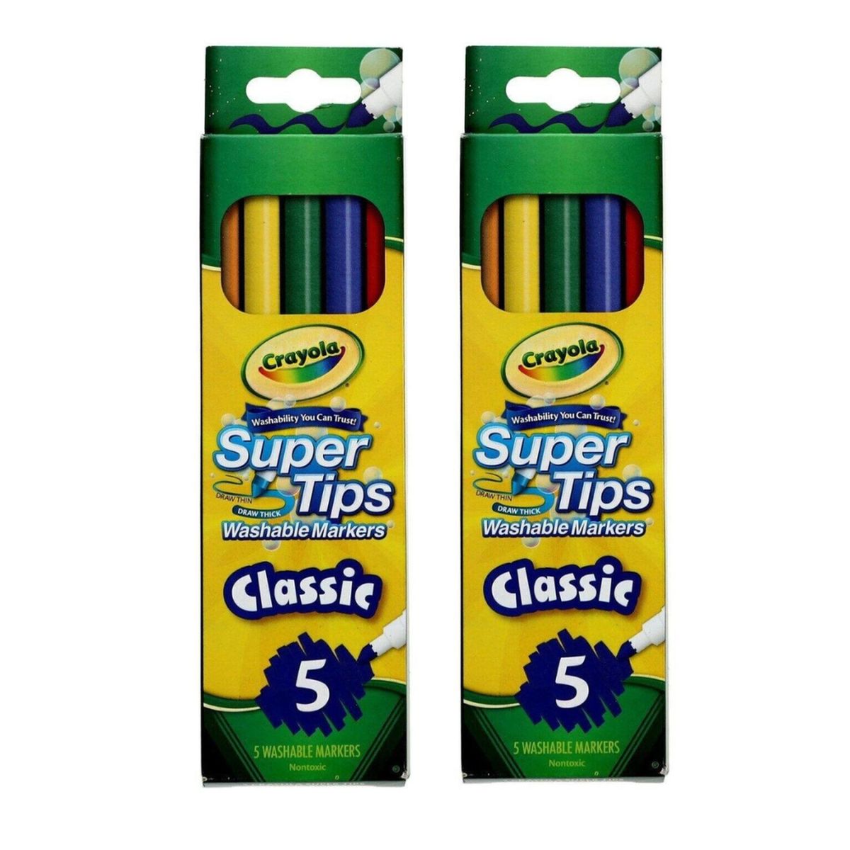 CRAYOLA DOUGH - Packx2 Plumones Lettering Crayola SuperTips x 5 unds