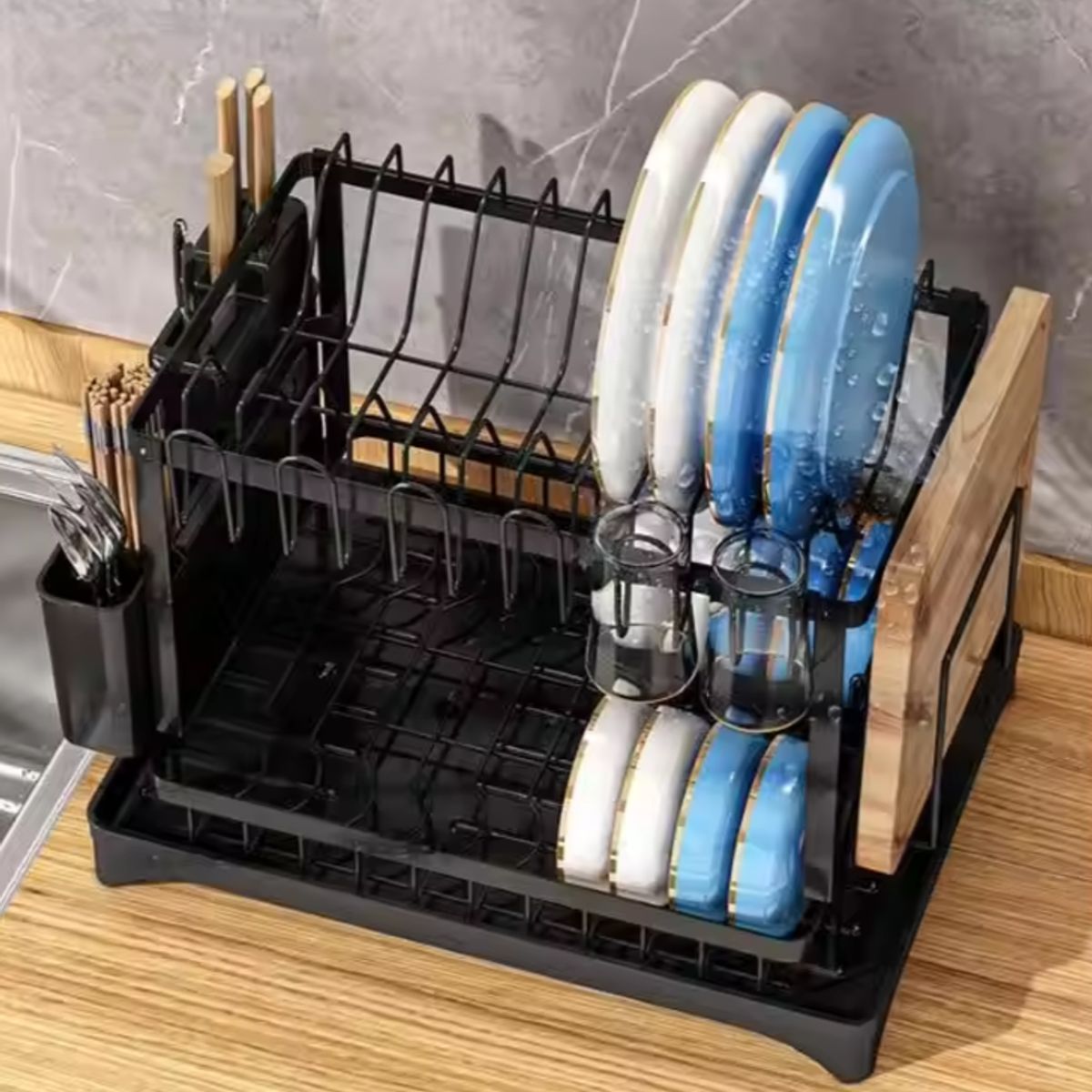 GENERICO - Escurridor Organizador - Color Negro