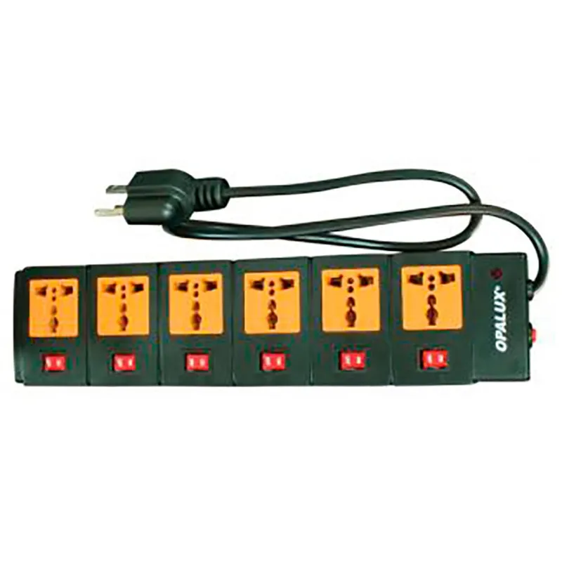 OPALUX - Supresor de picos - 6 tomas múltiples independientes - OPALUX