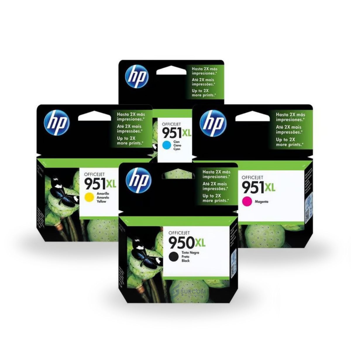 HP - Kit Tinta HP 950XL 951XL Cyan Magenta Amarillo Negro