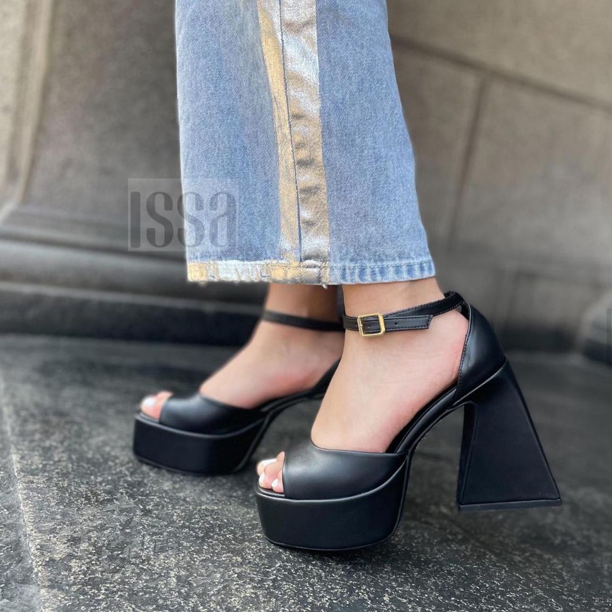 GENERICO - PLATAFROMAS TACO ANGIE EN NEGRO