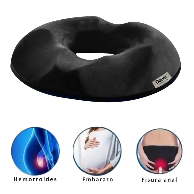 DAUER - Cojín Ortopédico para Coxis Hemorroides Próstata Embarazo