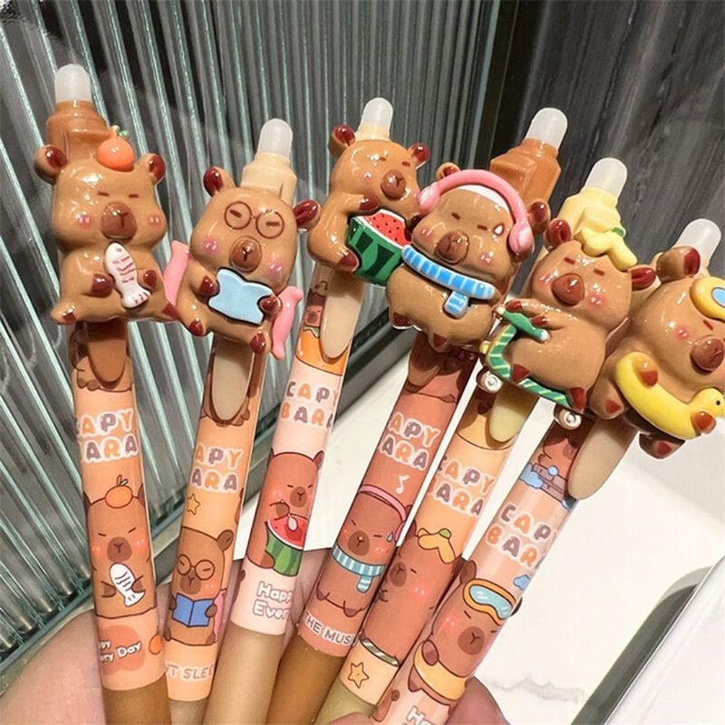 GENERICO - Lapicero borrable capibara pack de 6und