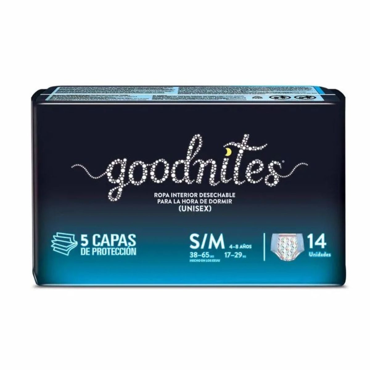 HUGGIES - Pañal Huggies Goodnites Talla M 14 unid