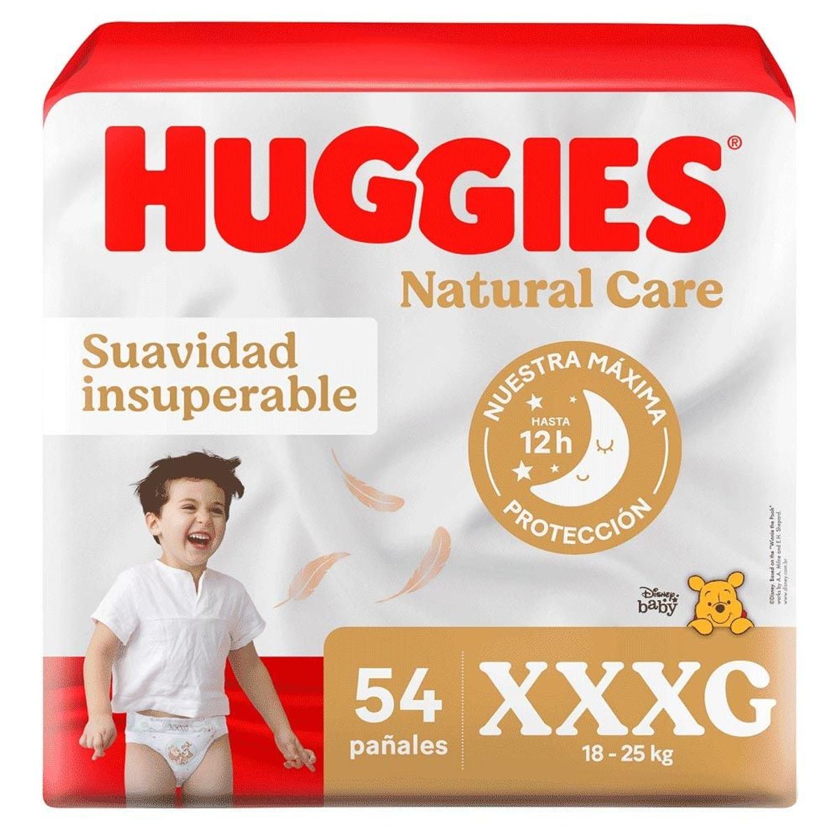 HUGGIES - Pañal Huggies Natural Care BigPack Talla XXXL 54 unid