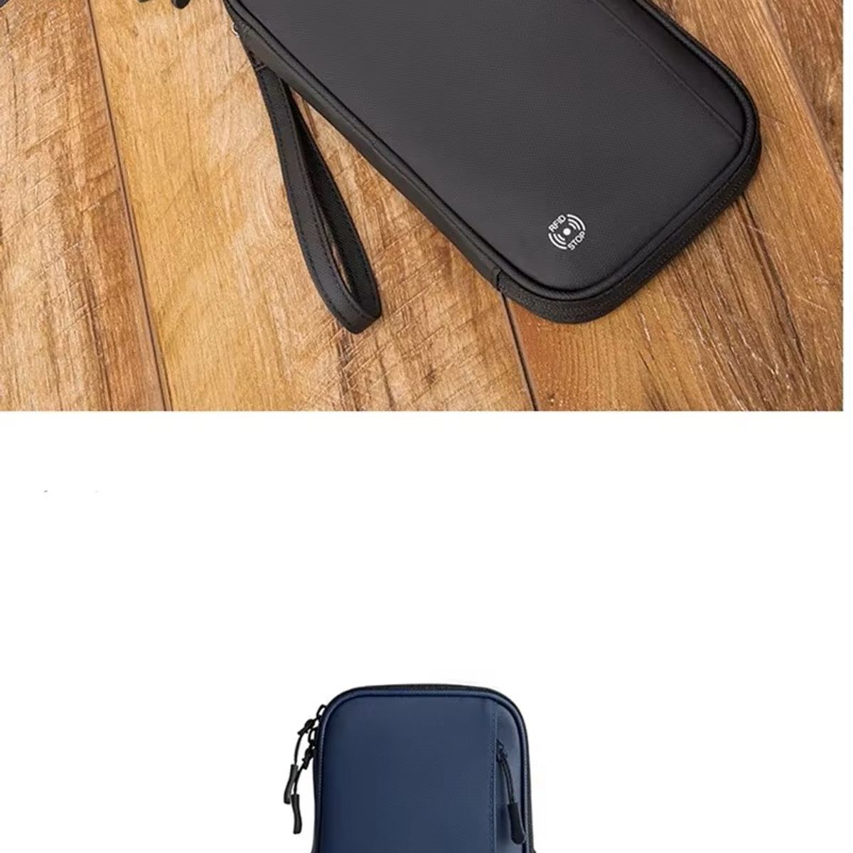 GENERICO - Porta PasaporteOrganizador de documentos con bloqueo RFID_.