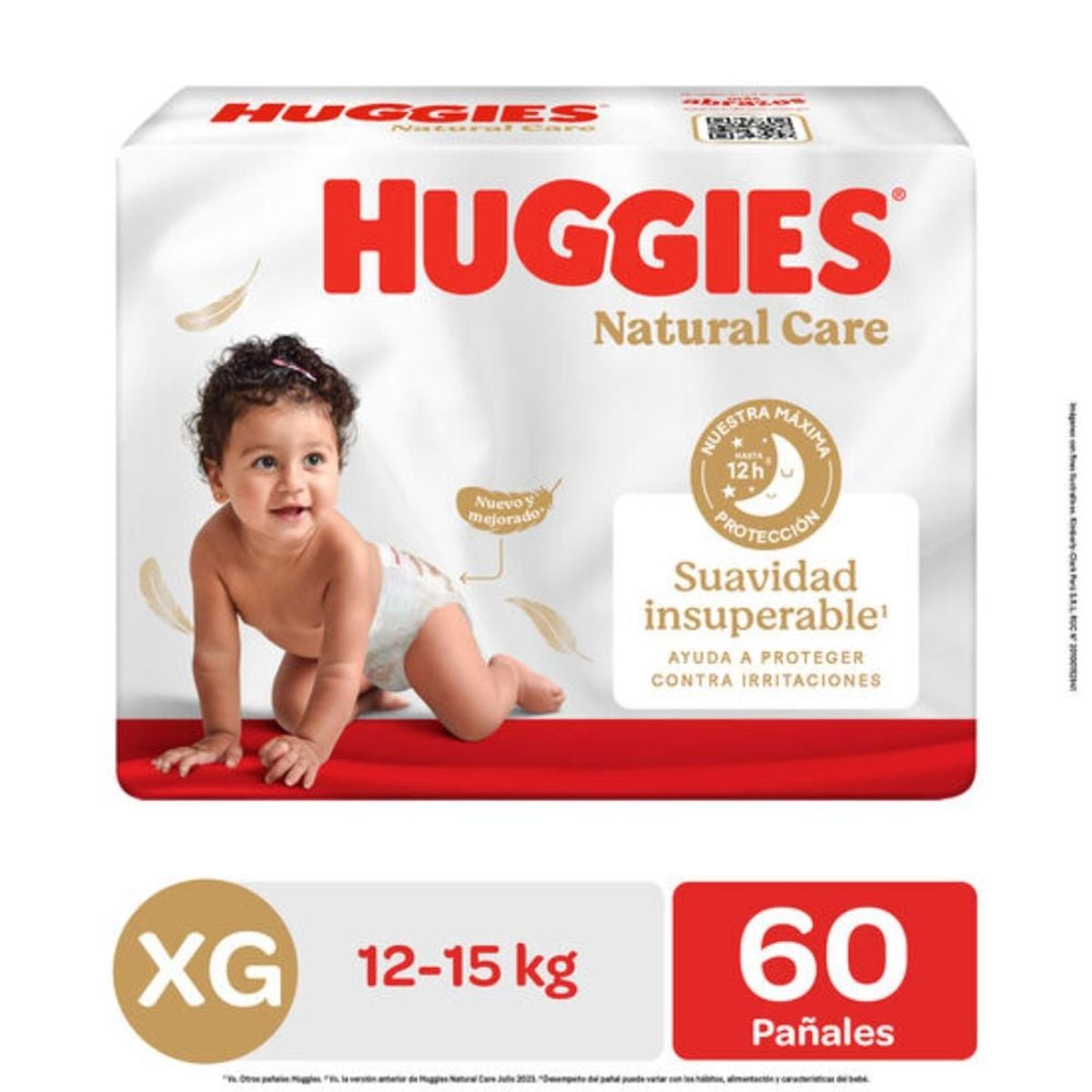 HUGGIES - Pañal Huggies Natural Care Xtracare Big Talla XG 60 unid