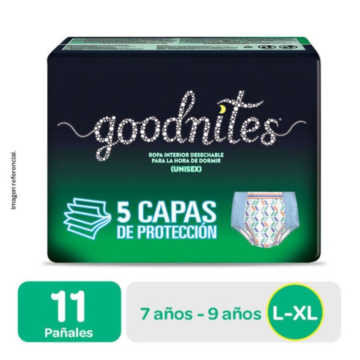 HUGGIES - Pañales Huggies Goodnites Talla G 11 unid