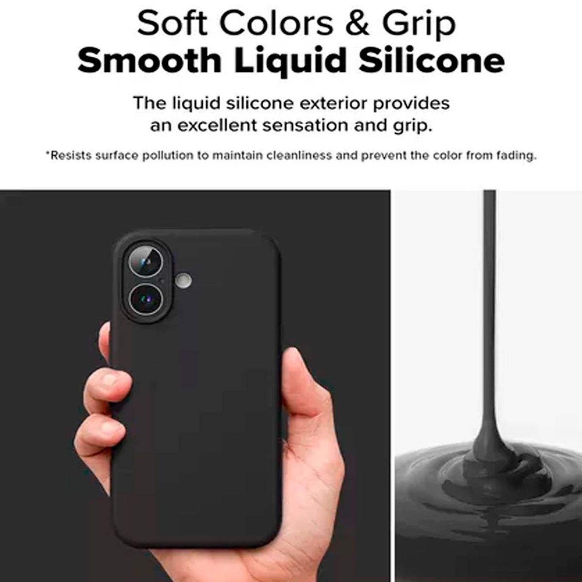 GENERICO - Case Silicona para iPhone 16 con Magsafe - Rosado