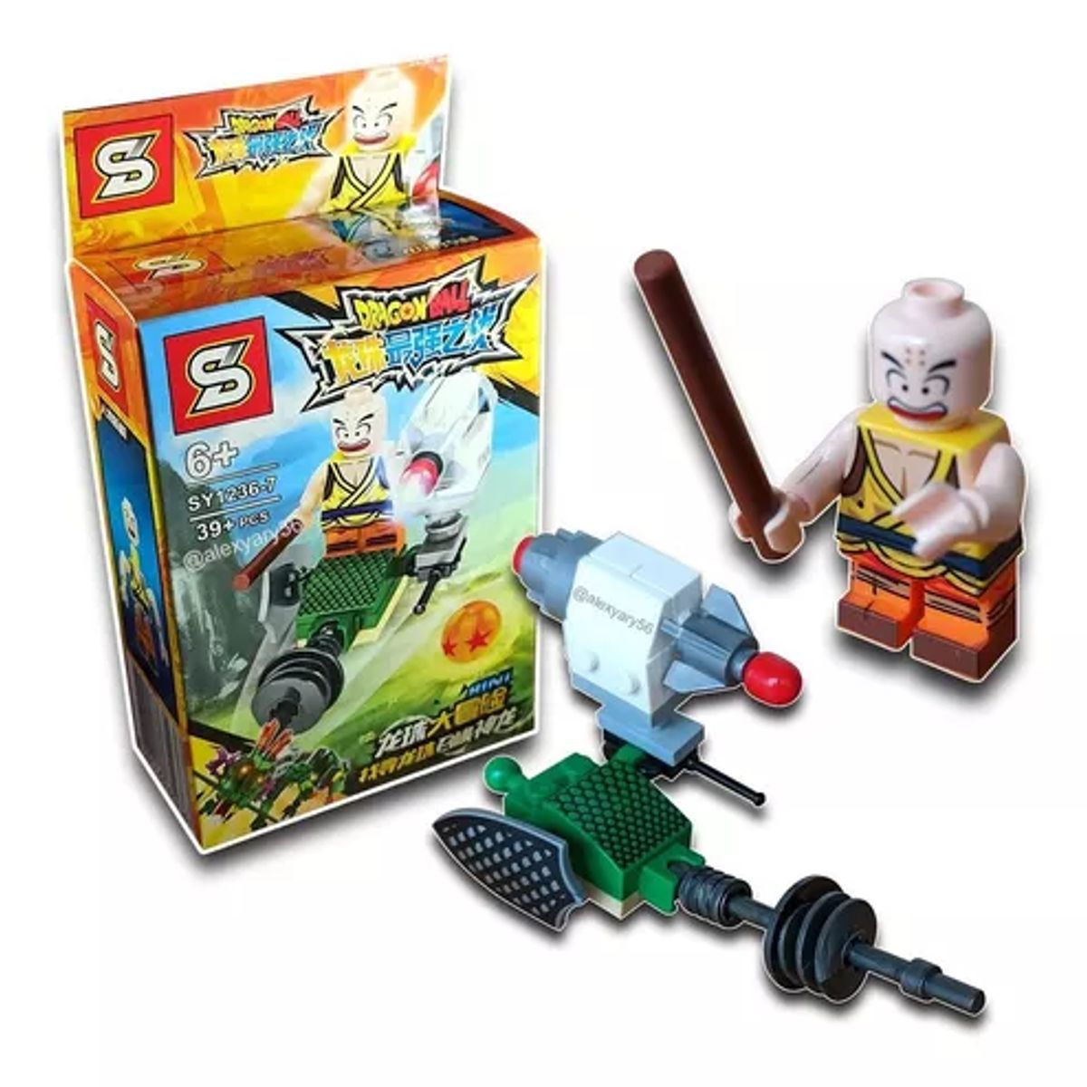 GENERICO - Minifigura Krilin Niño Monje armable - 39 Piezas