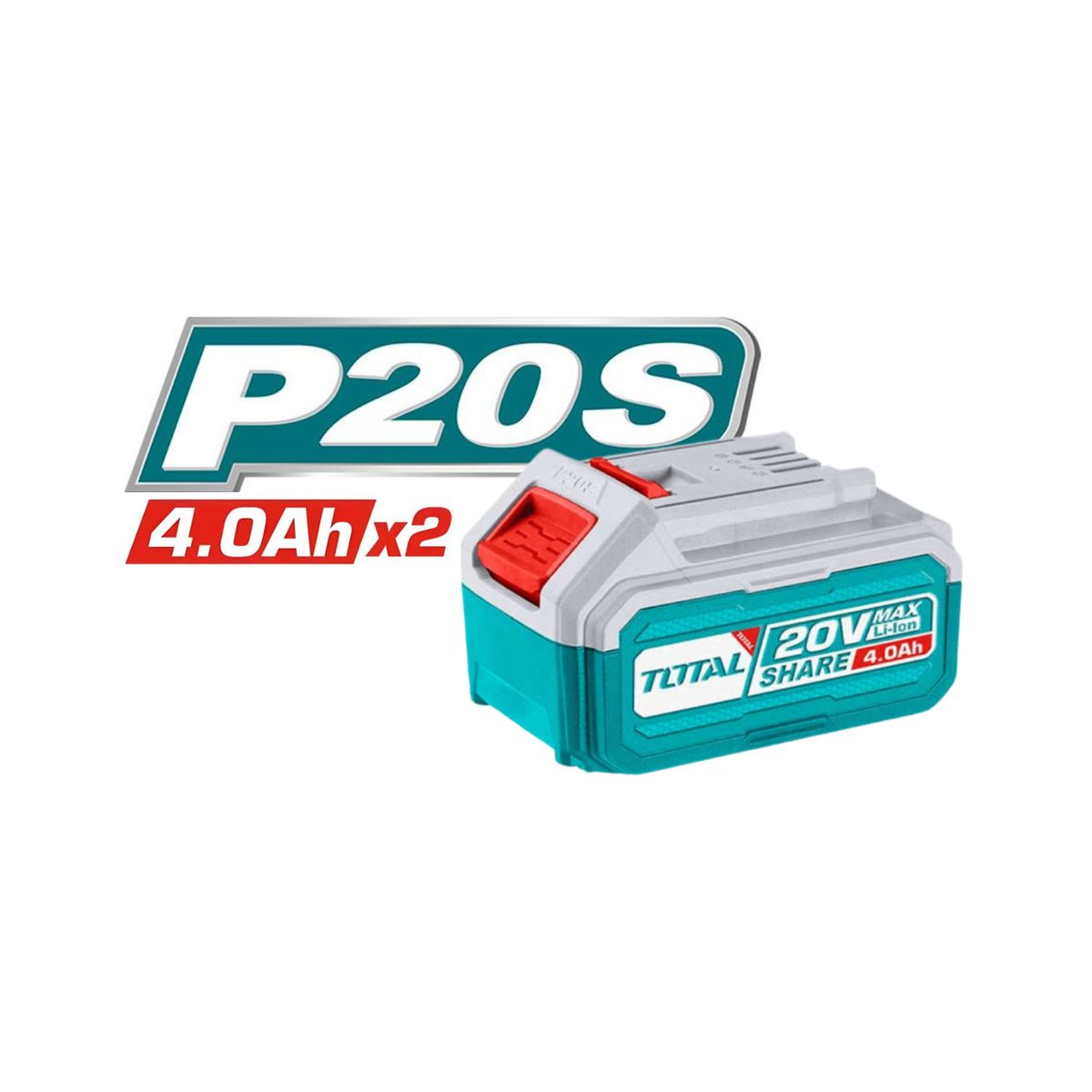 Total Tools - Pack de 2 baterias 4ah industrial Total