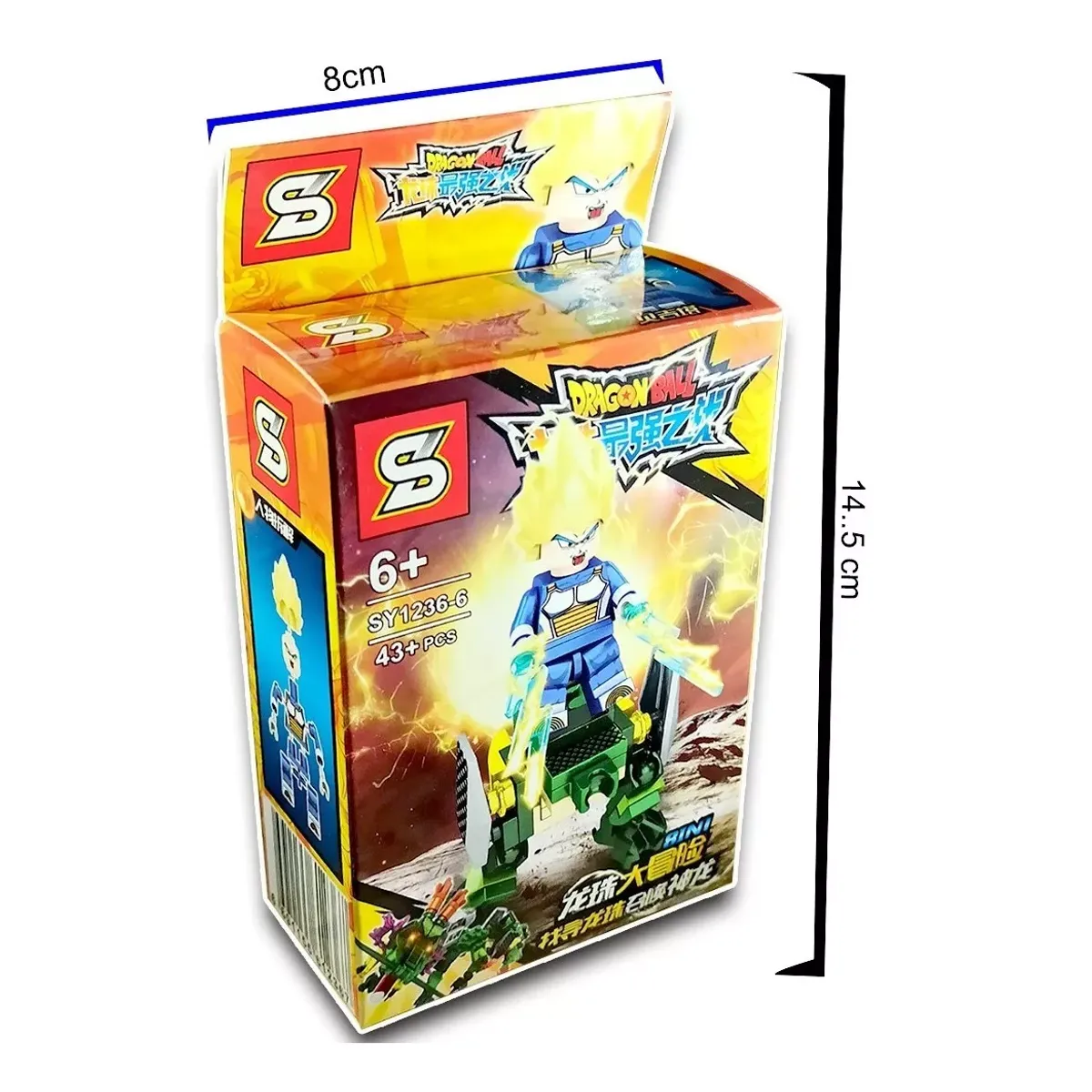 GENERICO - Minifigura Vegeta SSJ1 armable - 43 Piezas