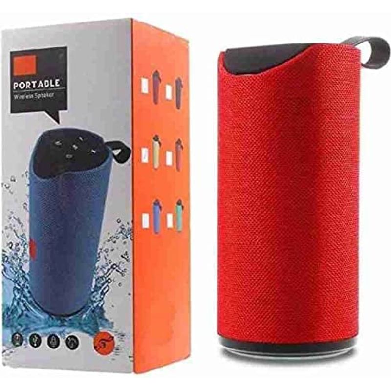 GENERICO - Parlante Bluetooth Portátil Anti-salpicaduras Rojo