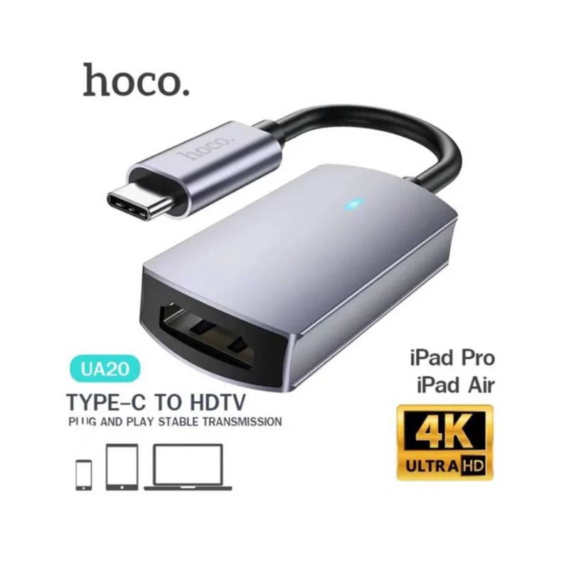 HOCO - Adaptador Convertidor Tipo C a HDMI 4K 30Hz Laptop - HOCO UA20