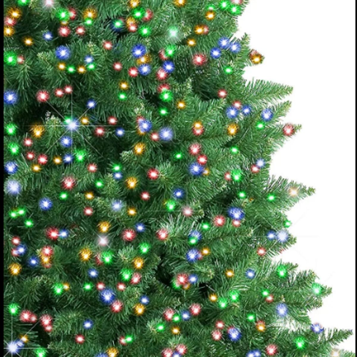 GENERICO - Árbol Navideño ciprés 3 cuerpos  de 2 10mt+ luces de multicolor de 300